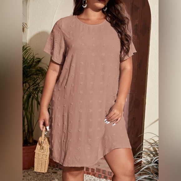 SHEIN Dresses & Skirts - Shein Emery Rose Swiss Dot Tunic Dress 2X *BUNDLE 3 SHEIN ITEMS FOR $20*